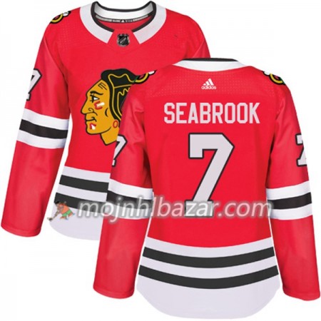 Dresovi Chicago Blackhawks Brent Seabrook 7 Adidas 2017-2018 Crvena Authentic - Ženska Dresovi Chicago Blackhawks Brent Seabrook 7 Adidas 2017-2018 Crvena Authentic - Ženska